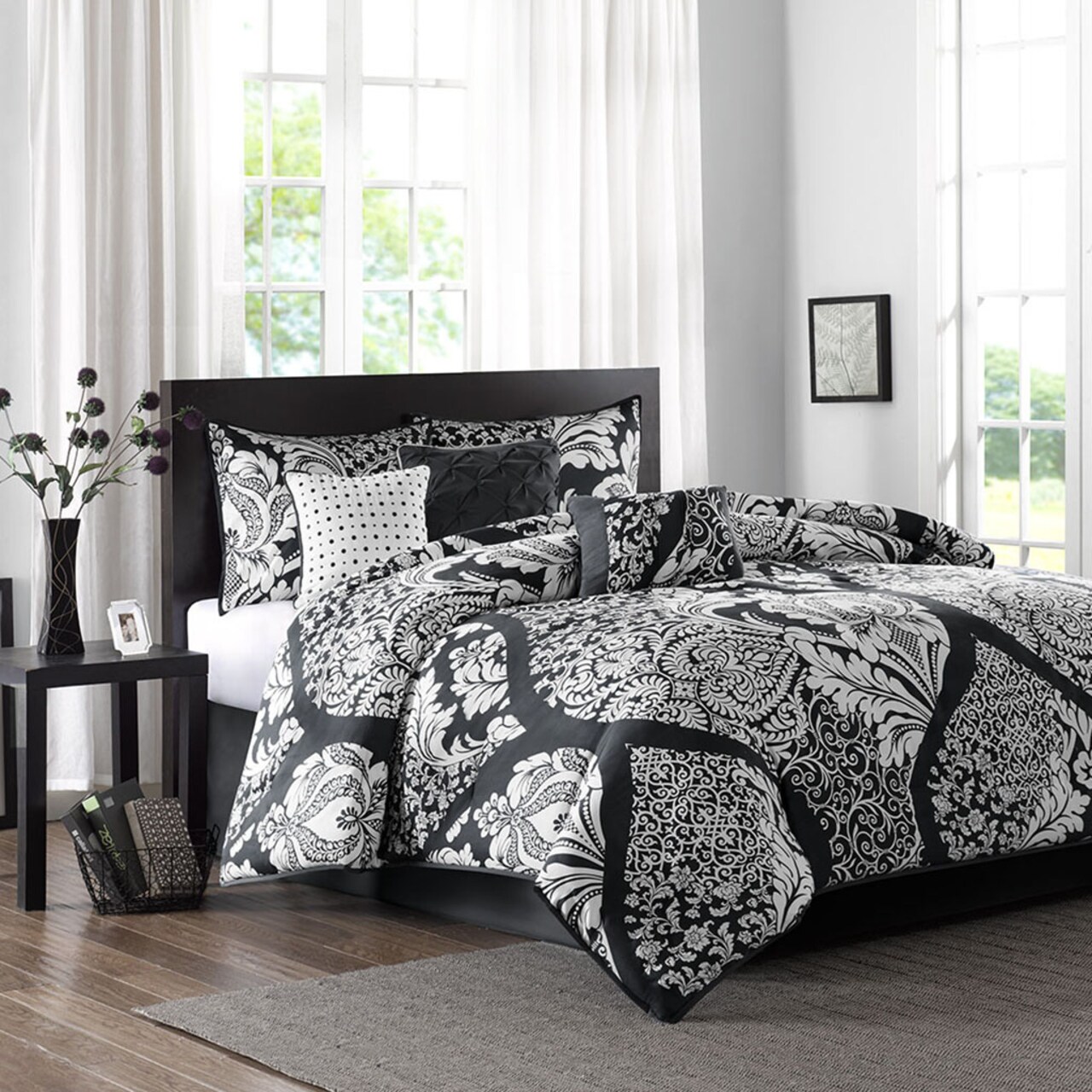 Gracie Mills 7 Piece Cotton Printed Comforter Set - GRACE-9122